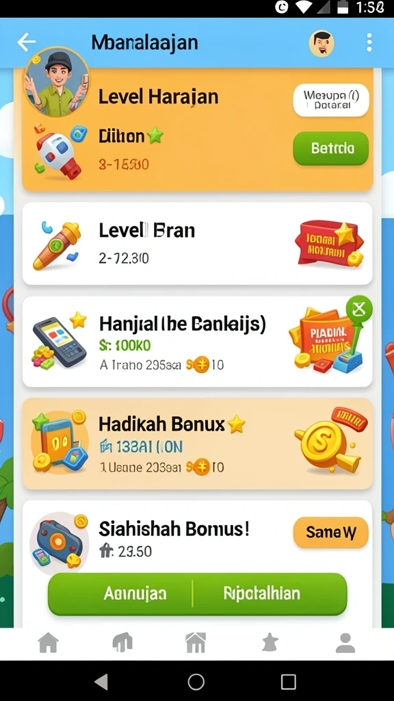 Tampilan antarmuka aplikasi yang menarik.
