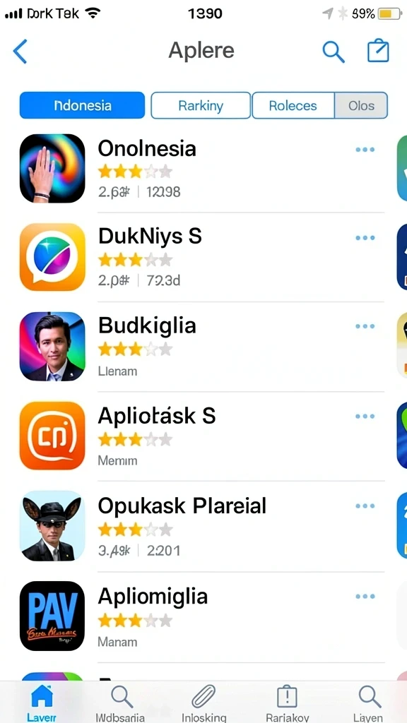 Tampilan antarmuka utama yang menarik.