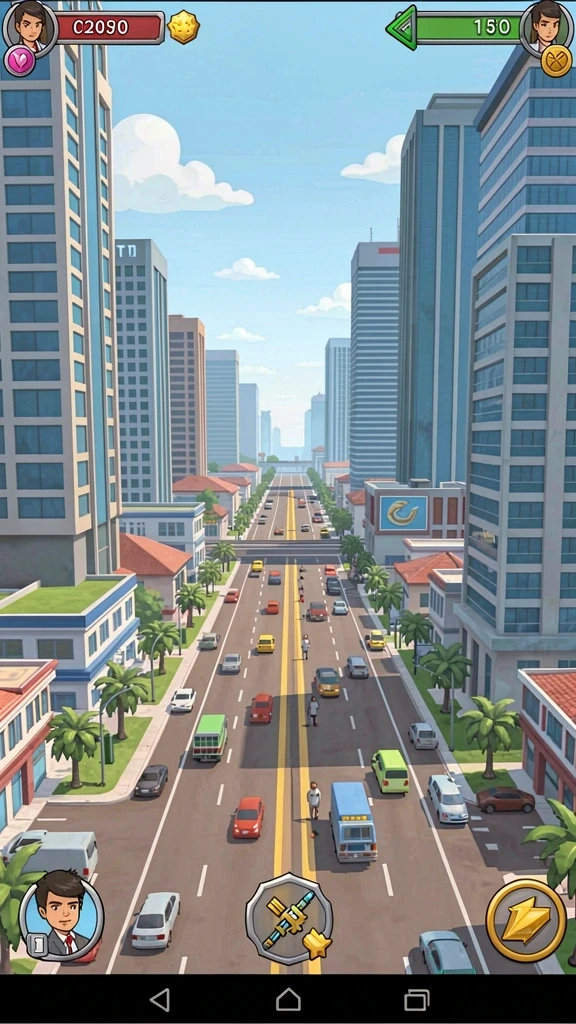 Screenshot menampilkan karakter-karakter unik dalam game.