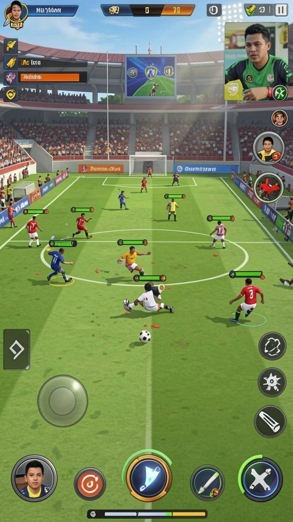 Tangkapan layar aksi seru dalam game A200M.