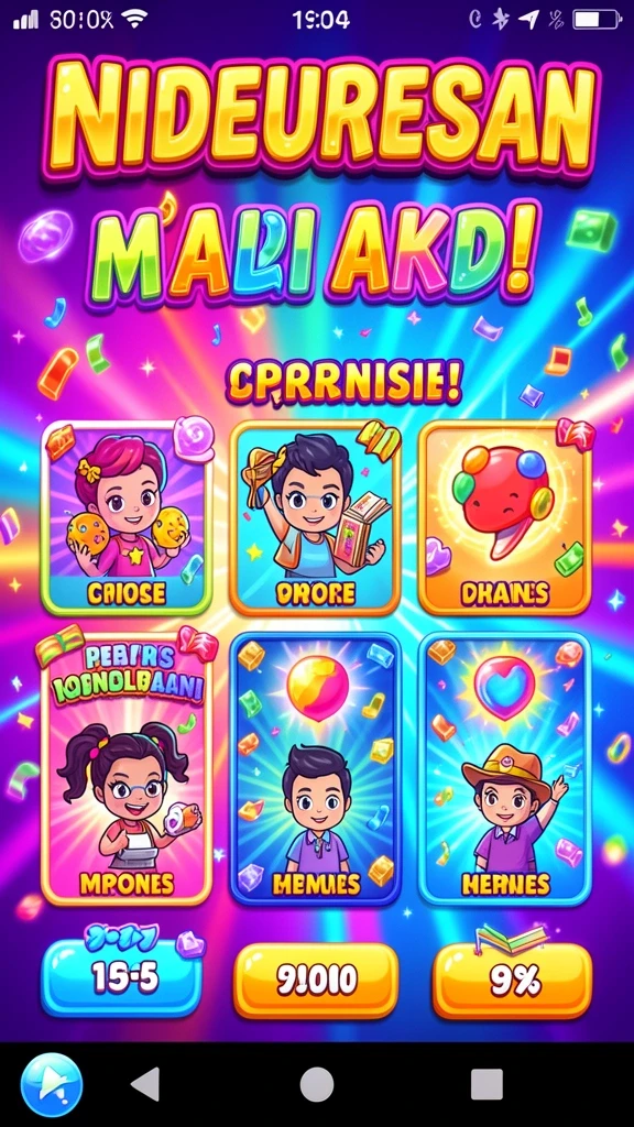 Berbagai tantangan seru di setiap level permainan.