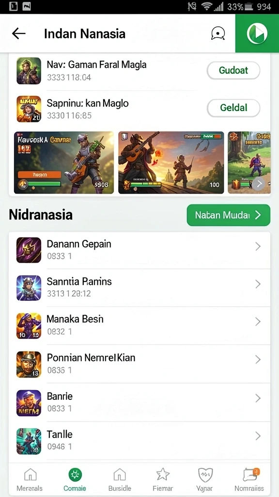 Tangkapan layar menampilkan karakter unik dalam AJO89.