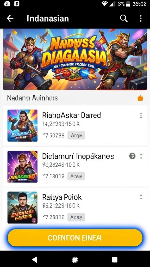 Fitur chatting untuk berinteraksi dengan pemain lain.
