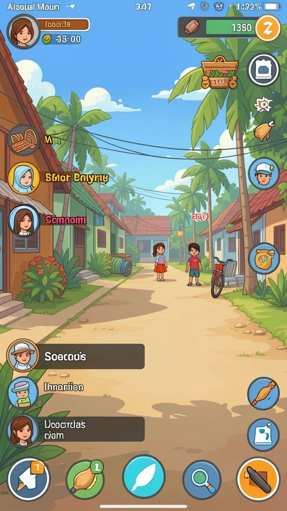 Fitur sosial yang memungkinkan interaksi antar pemain.
