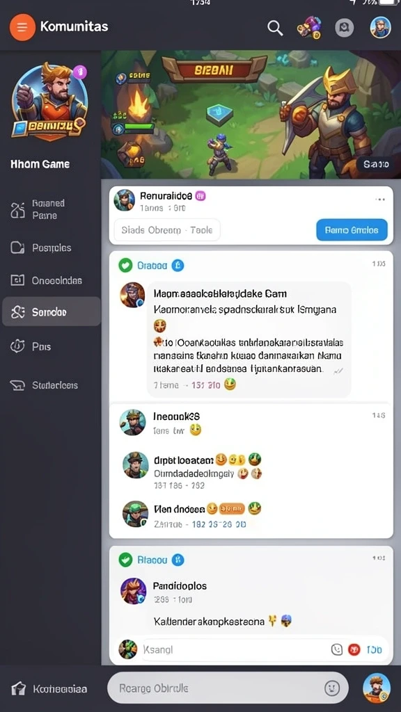 Tampilan awal permainan yang menarik.