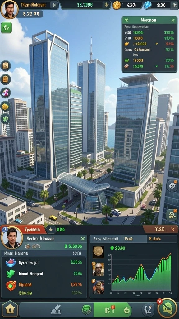 Screenshot menunjukkan grafik yang menarik dan penuh warna.