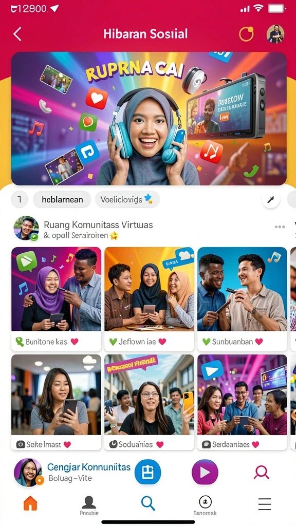 Fitur turnamen online yang seru dan kompetitif.