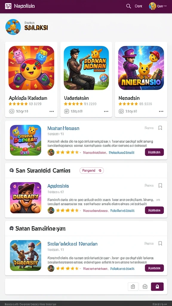 Skenario epik yang dihadapi pemain dalam setiap level.
