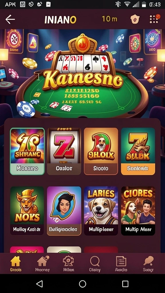 Tampilan utama yang menarik dan intuitif.