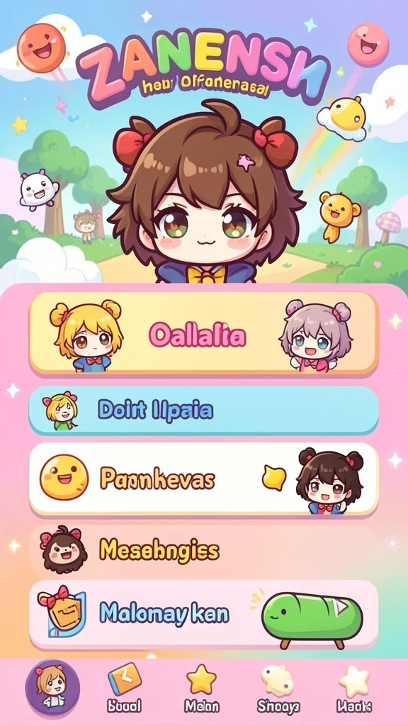 Tampilan menu utama yang menarik dan intuitif.