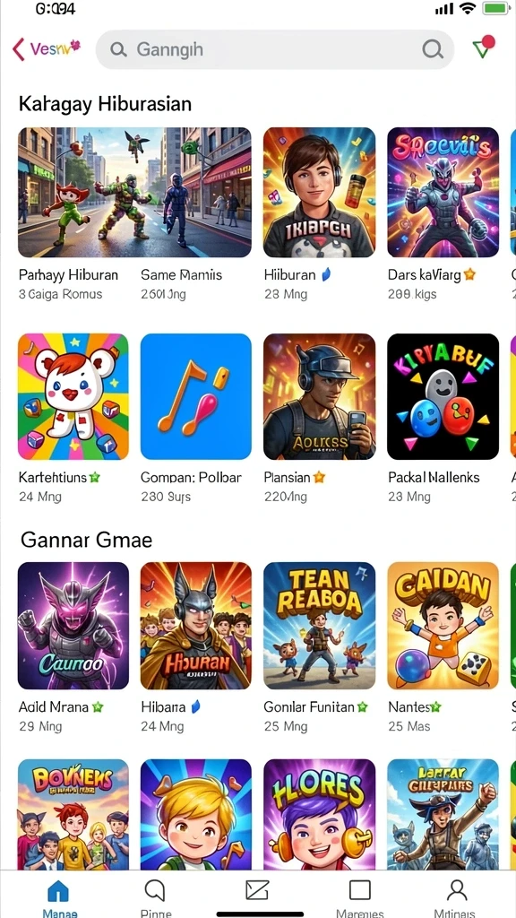 Tampilan antarmuka yang menarik dan modern.
