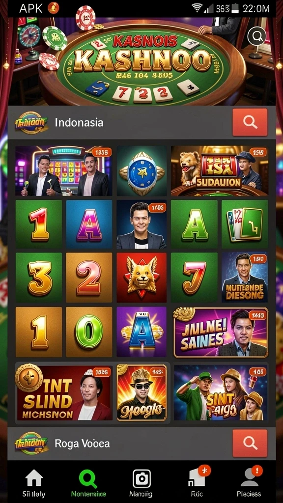 Tampilan awal yang menarik dan menggoda untuk bermain.
