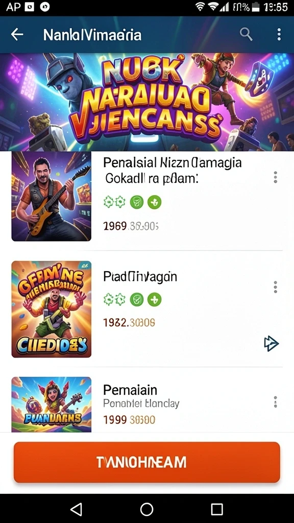 Beragam pilihan permainan yang membuat pengguna tidak cepat bosan.