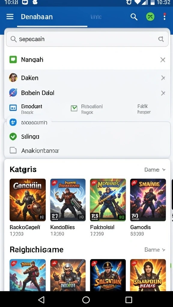 Tampilan awal yang menarik dan penuh warna.