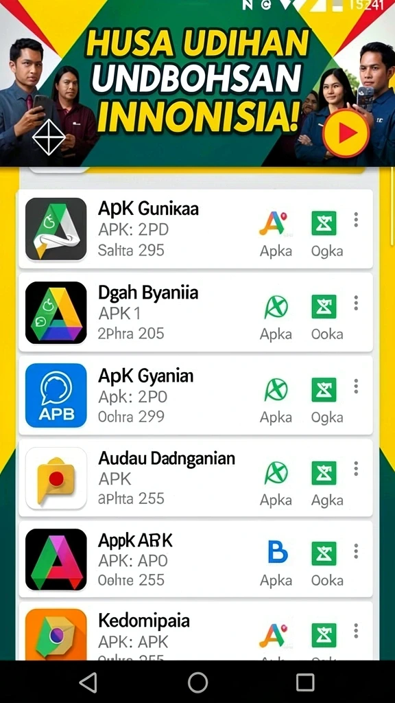 Tampilan mode permainan yang memberi pilihan kepada pemain.