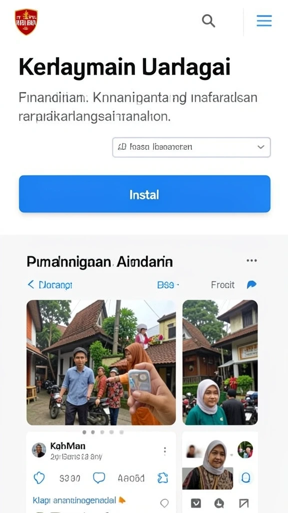 Tampilan antarmuka yang user-friendly dan intuitif.