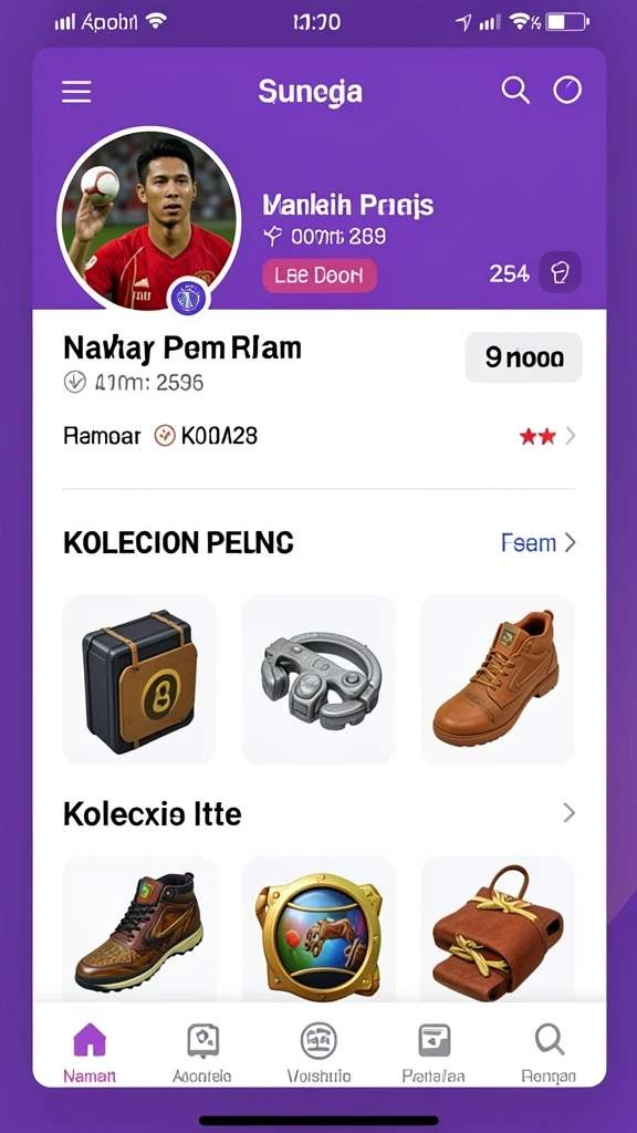 Tampilan antarmuka utama yang menarik.