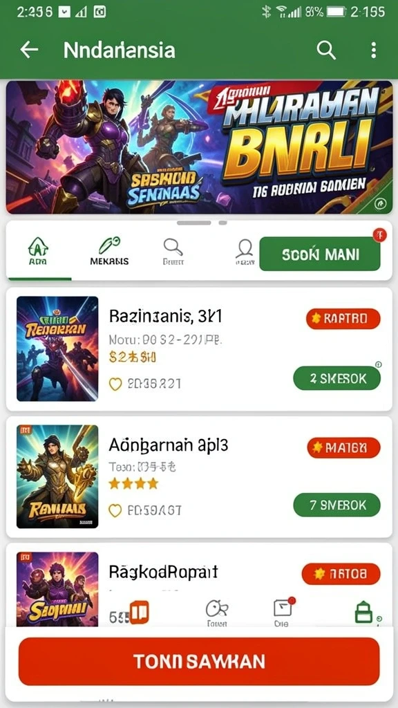 Mode permainan yang beragam dan menantang.